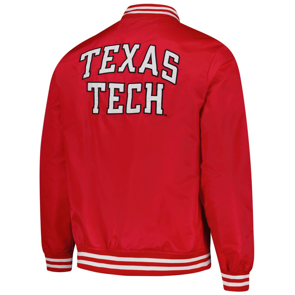  Texas Tech Red Raiders Charlie Hustle Unisex Full-Snap Varsity Jacket - Red